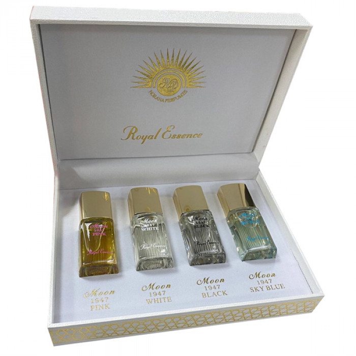Noran Perfumes Moon 1947(White 15ml + Black 15ml + Pink 15ml + Sky Blue 15ml) белый	