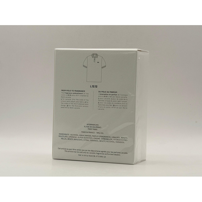 Lacoste Eau De Lacoste L.12.12 Blanc